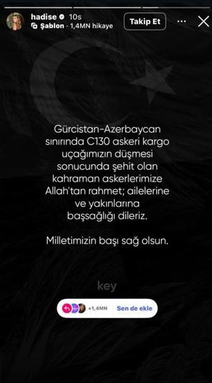 Ünlü isimlerden şehit olan askerlerimiz için taziye mesajları