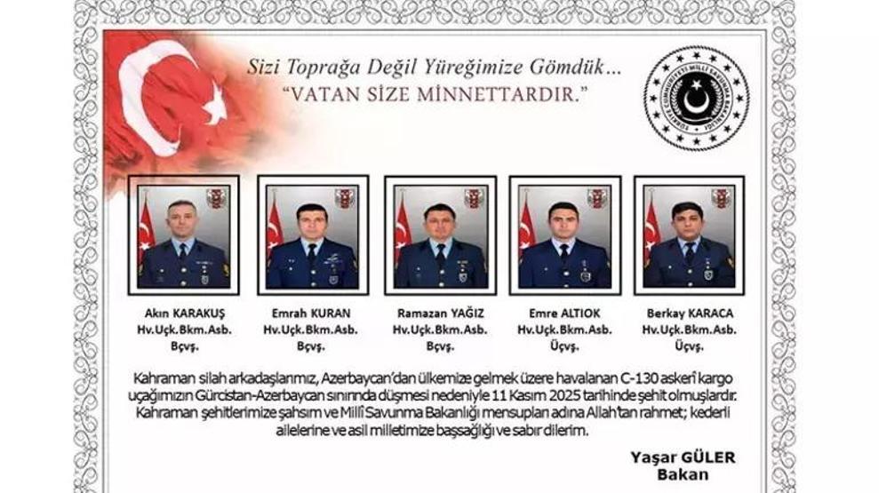 DÜŞEN KARGO UÇAĞINDAKİ ŞEHİTLERİMİZİN İSİMLERİ: Şehit Olan 20 Askerimizin Kimlik Bilgileri Açıklandı Son Şehidimizin Naaşı Bulundu İşte Şehitlerimizin İsim Listesi...