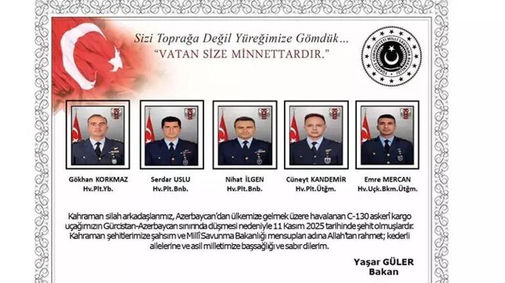 DÜŞEN KARGO UÇAĞINDAKİ ŞEHİTLERİMİZİN İSİMLERİ: Şehit Olan 20 Askerimizin Kimlik Bilgileri Açıklandı Son Şehidimizin Naaşı Bulundu İşte Şehitlerimizin İsim Listesi...
