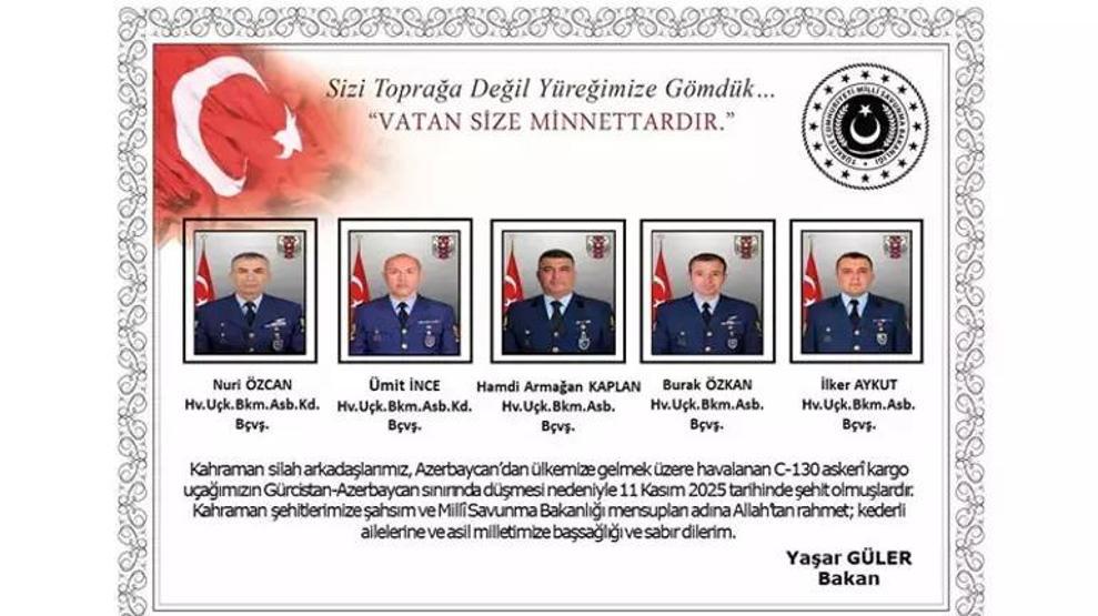DÜŞEN KARGO UÇAĞINDAKİ ŞEHİTLERİMİZİN İSİMLERİ: Şehit Olan 20 Askerimizin Kimlik Bilgileri Açıklandı Son Şehidimizin Naaşı Bulundu İşte Şehitlerimizin İsim Listesi...