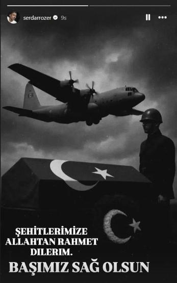 Ünlü isimlerden şehit olan askerlerimiz için taziye mesajları