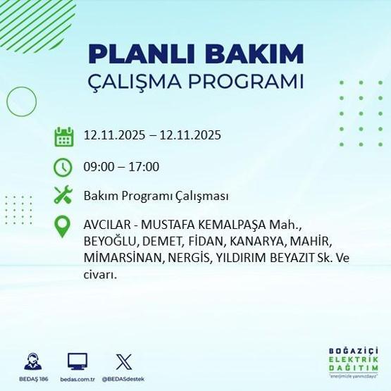 İSTANBUL ELEKTRİK KESİNTİSİ 12 KASIM: Hangi İlçelerde Elektrikler Kesik Bedaş Ayedaş İstanbul Elektrik Kesintisi Ne Zaman Bitecek