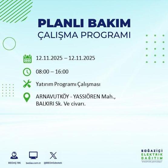 İSTANBUL ELEKTRİK KESİNTİSİ 12 KASIM: Hangi İlçelerde Elektrikler Kesik Bedaş Ayedaş İstanbul Elektrik Kesintisi Ne Zaman Bitecek