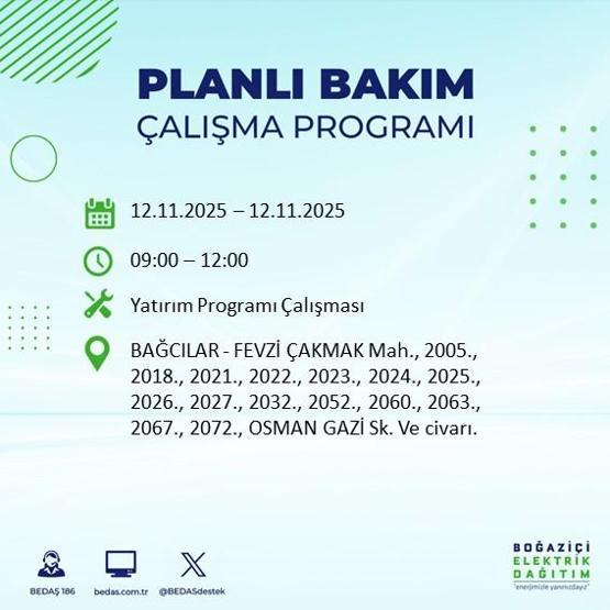 İSTANBUL ELEKTRİK KESİNTİSİ 12 KASIM: Hangi İlçelerde Elektrikler Kesik Bedaş Ayedaş İstanbul Elektrik Kesintisi Ne Zaman Bitecek