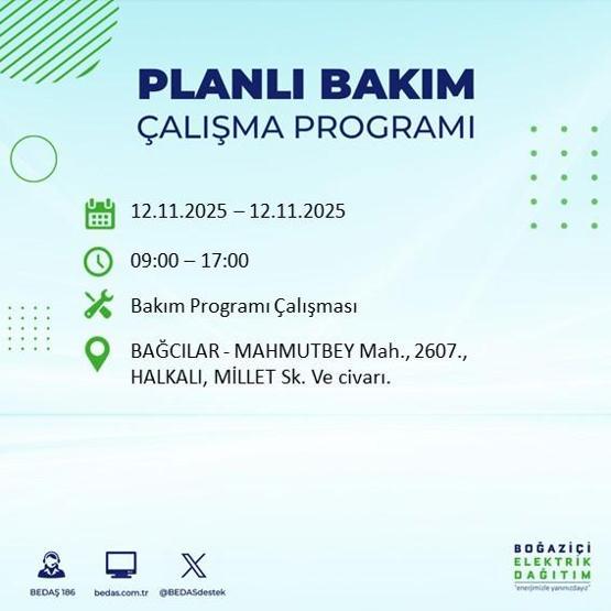 İSTANBUL ELEKTRİK KESİNTİSİ 12 KASIM: Hangi İlçelerde Elektrikler Kesik Bedaş Ayedaş İstanbul Elektrik Kesintisi Ne Zaman Bitecek