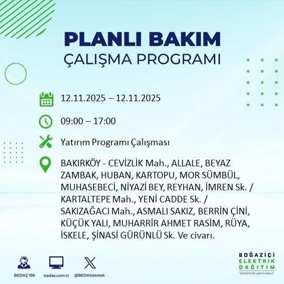İSTANBUL ELEKTRİK KESİNTİSİ 12 KASIM: Hangi İlçelerde Elektrikler Kesik Bedaş Ayedaş İstanbul Elektrik Kesintisi Ne Zaman Bitecek