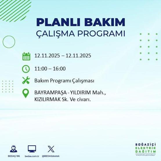 İSTANBUL ELEKTRİK KESİNTİSİ 12 KASIM: Hangi İlçelerde Elektrikler Kesik Bedaş Ayedaş İstanbul Elektrik Kesintisi Ne Zaman Bitecek