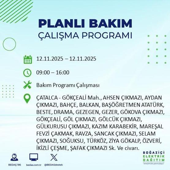 İSTANBUL ELEKTRİK KESİNTİSİ 12 KASIM: Hangi İlçelerde Elektrikler Kesik Bedaş Ayedaş İstanbul Elektrik Kesintisi Ne Zaman Bitecek