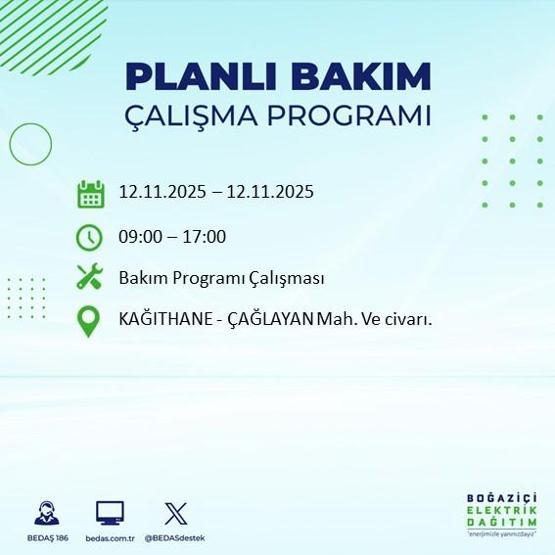 İSTANBUL ELEKTRİK KESİNTİSİ 12 KASIM: Hangi İlçelerde Elektrikler Kesik Bedaş Ayedaş İstanbul Elektrik Kesintisi Ne Zaman Bitecek