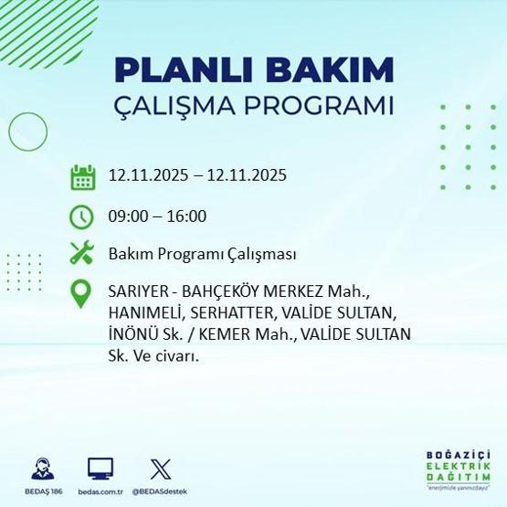 İSTANBUL ELEKTRİK KESİNTİSİ 12 KASIM: Hangi İlçelerde Elektrikler Kesik Bedaş Ayedaş İstanbul Elektrik Kesintisi Ne Zaman Bitecek
