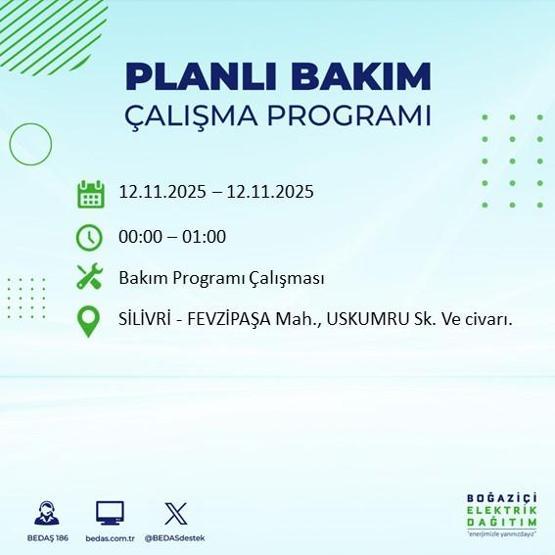 İSTANBUL ELEKTRİK KESİNTİSİ 12 KASIM: Hangi İlçelerde Elektrikler Kesik Bedaş Ayedaş İstanbul Elektrik Kesintisi Ne Zaman Bitecek
