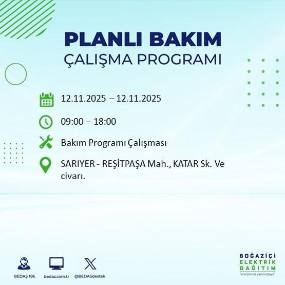 İSTANBUL ELEKTRİK KESİNTİSİ 12 KASIM: Hangi İlçelerde Elektrikler Kesik Bedaş Ayedaş İstanbul Elektrik Kesintisi Ne Zaman Bitecek