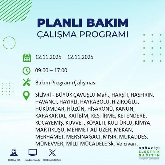 İSTANBUL ELEKTRİK KESİNTİSİ 12 KASIM: Hangi İlçelerde Elektrikler Kesik Bedaş Ayedaş İstanbul Elektrik Kesintisi Ne Zaman Bitecek