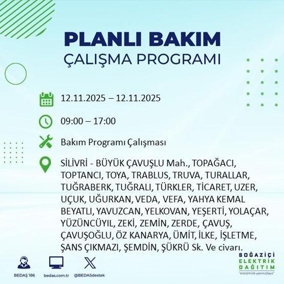 İSTANBUL ELEKTRİK KESİNTİSİ 12 KASIM: Hangi İlçelerde Elektrikler Kesik Bedaş Ayedaş İstanbul Elektrik Kesintisi Ne Zaman Bitecek