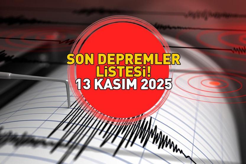 İSTANBUL AÇIKLARINDA DEPREM 13 KASIM 2025 | Deprem mi oldu, nerede, kaç şiddetinde Kandilli Rasathanesi açıkladı: Marmara Denizi 3.6 ile sallandı