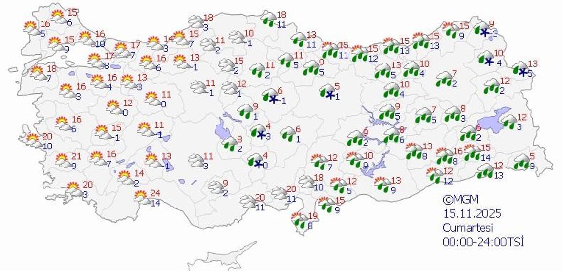 SON DAKİKA HAVA DURUMU HABERLERİ 13 KASIM 2025 | Bugün hava nasıl olacak Meteorolojiden uyarı: Niğde, Kayseri, Sivas, Samsun, Ordu, Giresun...