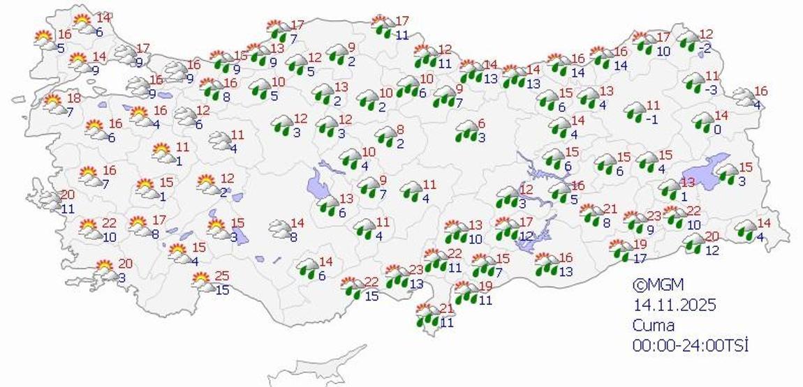 SON DAKİKA HAVA DURUMU HABERLERİ 13 KASIM 2025 | Bugün hava nasıl olacak Meteorolojiden uyarı: Niğde, Kayseri, Sivas, Samsun, Ordu, Giresun...