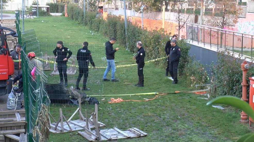 Bahçelievlerde akılalmaz kaza: 9 araca çarptı, 5 metre yükseklikten boşluğa düştü