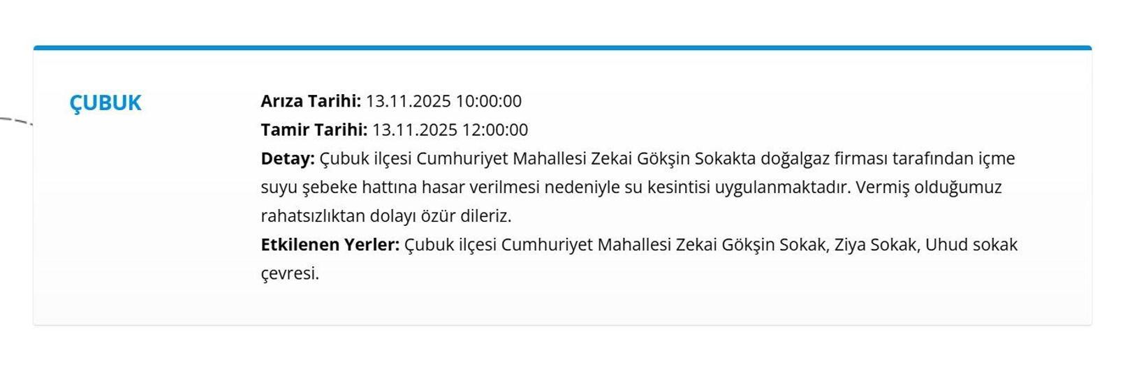13 KASIM ANKARA SU KESİNTİSİ: ASKİ Ankara Su Kesintisi Ne Zaman Bitecek, Sular Ne Zaman Gelecek