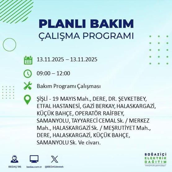 13 KASIM İSTANBUL ELEKTRİK KESİNTİSİ: Hangi İlçelerde Elektrikler Kesik Bedaş Ayedaş İstanbul Elektrik Kesintisi Ne Zaman Bitecek