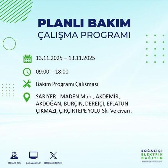 13 KASIM İSTANBUL ELEKTRİK KESİNTİSİ: Hangi İlçelerde Elektrikler Kesik Bedaş Ayedaş İstanbul Elektrik Kesintisi Ne Zaman Bitecek