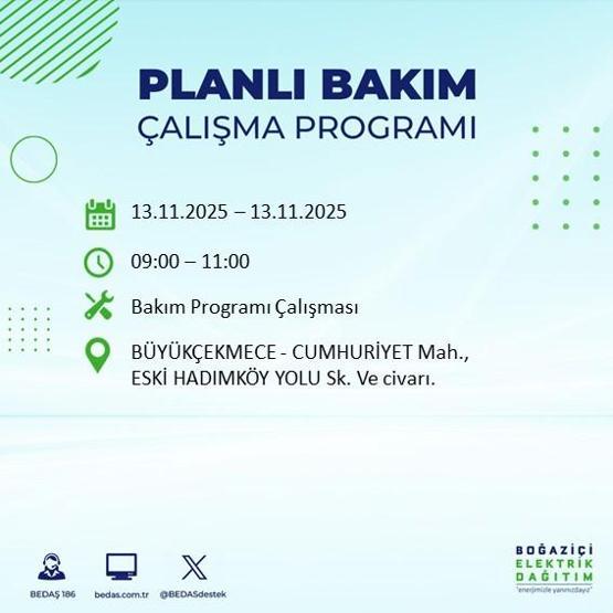 13 KASIM İSTANBUL ELEKTRİK KESİNTİSİ: Hangi İlçelerde Elektrikler Kesik Bedaş Ayedaş İstanbul Elektrik Kesintisi Ne Zaman Bitecek