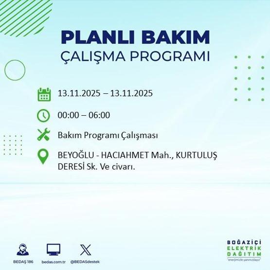 13 KASIM İSTANBUL ELEKTRİK KESİNTİSİ: Hangi İlçelerde Elektrikler Kesik Bedaş Ayedaş İstanbul Elektrik Kesintisi Ne Zaman Bitecek