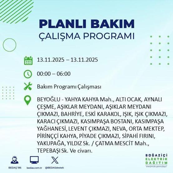 13 KASIM İSTANBUL ELEKTRİK KESİNTİSİ: Hangi İlçelerde Elektrikler Kesik Bedaş Ayedaş İstanbul Elektrik Kesintisi Ne Zaman Bitecek