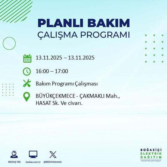 13 KASIM İSTANBUL ELEKTRİK KESİNTİSİ: Hangi İlçelerde Elektrikler Kesik Bedaş Ayedaş İstanbul Elektrik Kesintisi Ne Zaman Bitecek