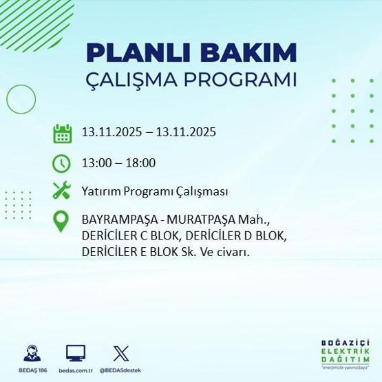 13 KASIM İSTANBUL ELEKTRİK KESİNTİSİ: Hangi İlçelerde Elektrikler Kesik Bedaş Ayedaş İstanbul Elektrik Kesintisi Ne Zaman Bitecek