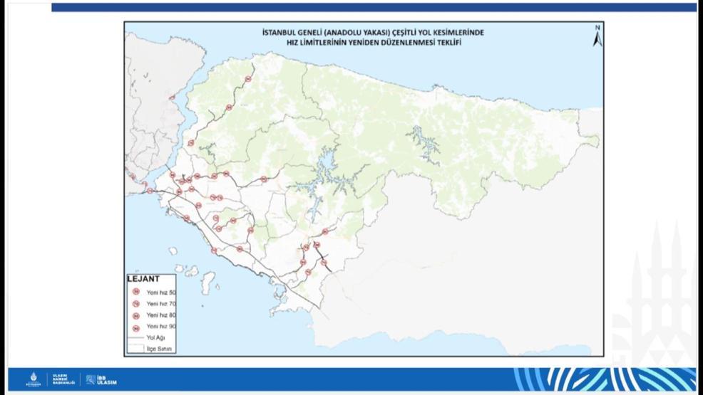 İstanbulda 84 noktada hız limitleri güncellendi: İşte cadde cadde yeni hız limitleri