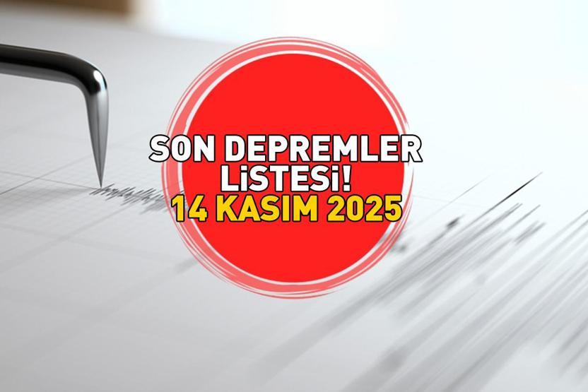 AKDENİZDE 4.3 ŞİDDETİNDE DEPREM 14 Kasım 2025 deprem mi oldu, nerede, kaç şiddetinde Kandilli Rasathanesi ve AFAD son depremler listesi