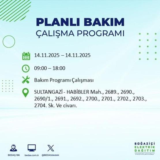 İstanbulda Elektrikler Ne Zaman Gelecek AYEDAŞ ve BEDAŞ açıkladı Şişli, Sultangazi, Güngören... 14 KASIM 2025 İSTANBUL ELEKTRİK KESİNTİSİ EKRANI
