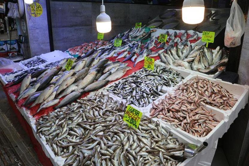 Balık tezgahları hamsi ile doldu