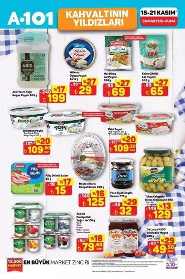 A101 15 - 21 KASIM İNDİRİMLERİ A101de bu hafta neler var İşte A101 15 - 21 Kasım indirimleri tamamı