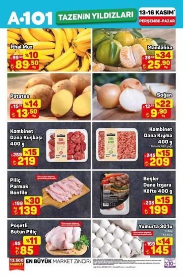 A101 15 - 21 KASIM İNDİRİMLERİ A101de bu hafta neler var İşte A101 15 - 21 Kasım indirimleri tamamı