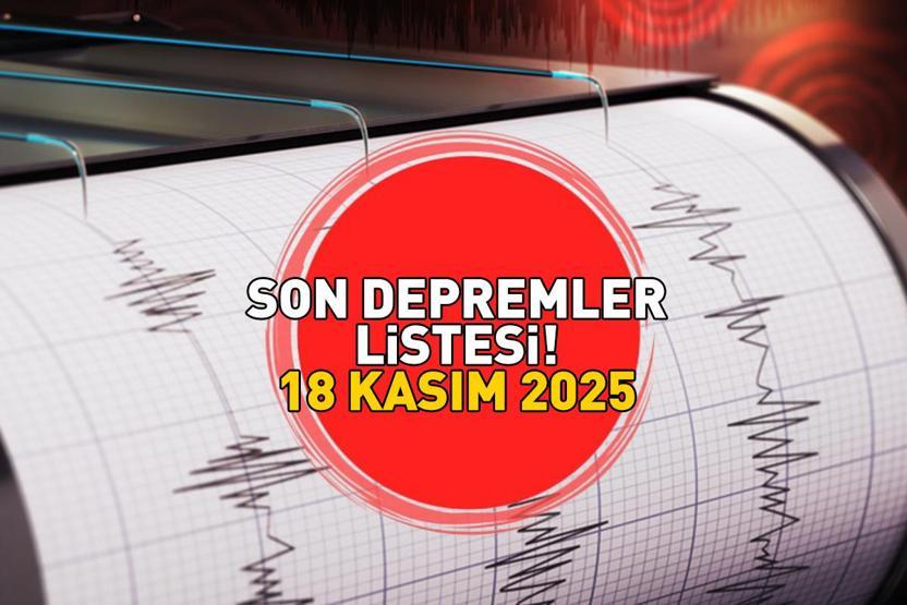 SON DEPREMLER LİSTESİ 18 KASIM 2025 | Balıkesirde deprem mi oldu, nerede, kaç şiddetinde Kandilli Rasathanesi ve AFAD açıkladı: Balıkesir...