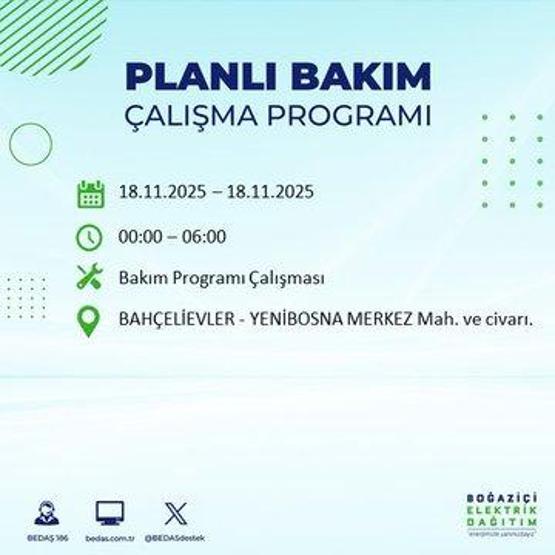 BEDAŞ İSTANBUL ELEKTRİK KESİNTİSİ 18 KASIM: İstanbulda Elektrikler Ne Zaman Gelecek İstanbul Elektrik Kesintisi Ne Zaman Bitecek