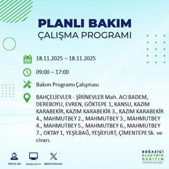 BEDAŞ İSTANBUL ELEKTRİK KESİNTİSİ 18 KASIM: İstanbulda Elektrikler Ne Zaman Gelecek İstanbul Elektrik Kesintisi Ne Zaman Bitecek
