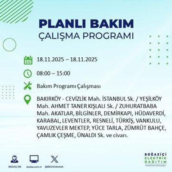 BEDAŞ İSTANBUL ELEKTRİK KESİNTİSİ 18 KASIM: İstanbulda Elektrikler Ne Zaman Gelecek İstanbul Elektrik Kesintisi Ne Zaman Bitecek