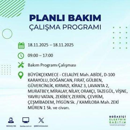 BEDAŞ İSTANBUL ELEKTRİK KESİNTİSİ 18 KASIM: İstanbulda Elektrikler Ne Zaman Gelecek İstanbul Elektrik Kesintisi Ne Zaman Bitecek