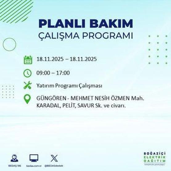 BEDAŞ İSTANBUL ELEKTRİK KESİNTİSİ 18 KASIM: İstanbulda Elektrikler Ne Zaman Gelecek İstanbul Elektrik Kesintisi Ne Zaman Bitecek