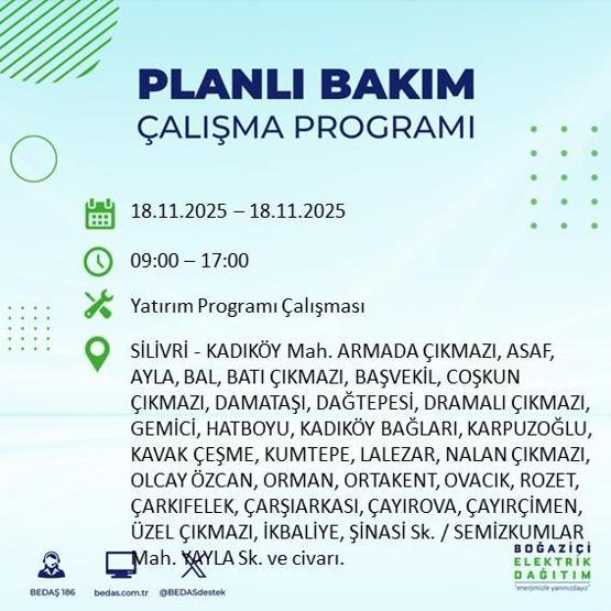 BEDAŞ İSTANBUL ELEKTRİK KESİNTİSİ 18 KASIM: İstanbulda Elektrikler Ne Zaman Gelecek İstanbul Elektrik Kesintisi Ne Zaman Bitecek