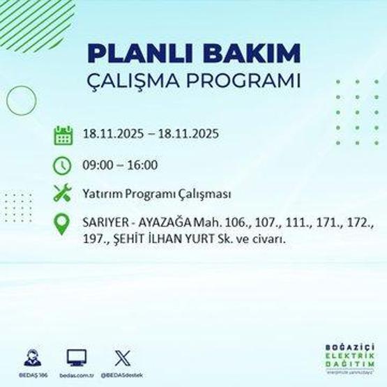 BEDAŞ İSTANBUL ELEKTRİK KESİNTİSİ 18 KASIM: İstanbulda Elektrikler Ne Zaman Gelecek İstanbul Elektrik Kesintisi Ne Zaman Bitecek