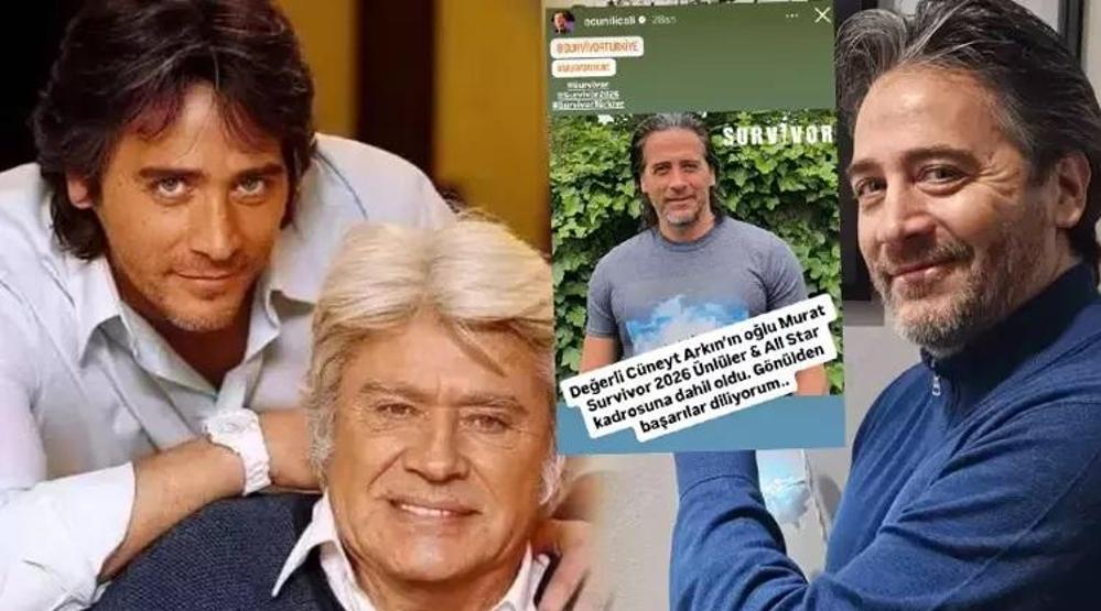 Murat Arkın kimdir, kaç yaşında ve nereli Acun Ilıcalı açıkladı Cüneyt Arkının oğlu Murat Arkın, Survivor 2026 kadrosunda