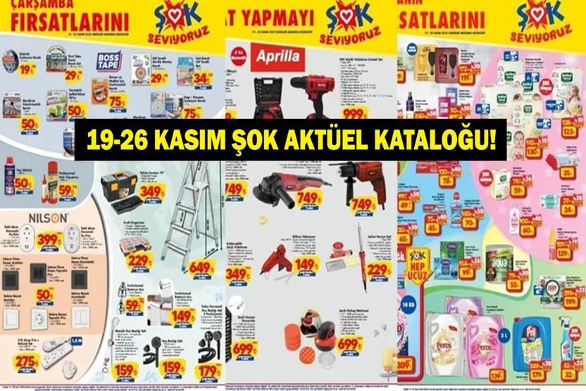 19-26 KASIM ŞOK AKTÜEL KATALOĞU: Şok Aktüel Kataloğunda Neler Var Bu Hafta ŞOKta Neler İndirimde