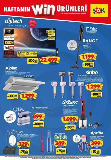 19-26 KASIM ŞOK AKTÜEL KATALOĞU: Şok Aktüel Kataloğunda Neler Var Bu Hafta ŞOKta Neler İndirimde