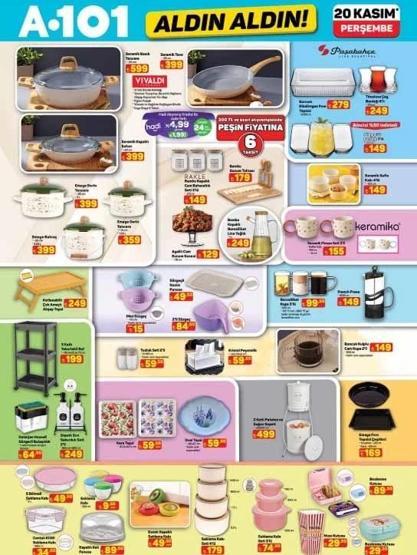A101 20 KASIM İNDİRİMLERİ A101de bu hafta hangi ürünler indirimde İşte A101 20 Kasım indirim kataloğu tamamı