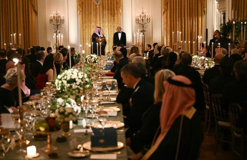 Beyaz Sarayda Prens Selman onuruna görkemli yemek Sürpriz isimler de vardı: Elon Musk, Ronaldo, Infantino.... Trilyon dolar vurgusu