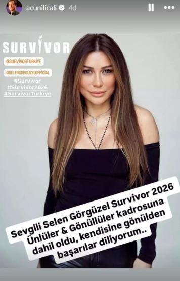 Selen Görgüzel kimdir, kaç yaşında ve nereli Acun Ilıcalı açıkladı Selen Görgüzel, Survivor 2026 kadrosunda